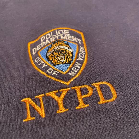Vintage NYPD Single Stitch Embroidered Shirt 2XL USA New York Police Department - Picture 3 of 13